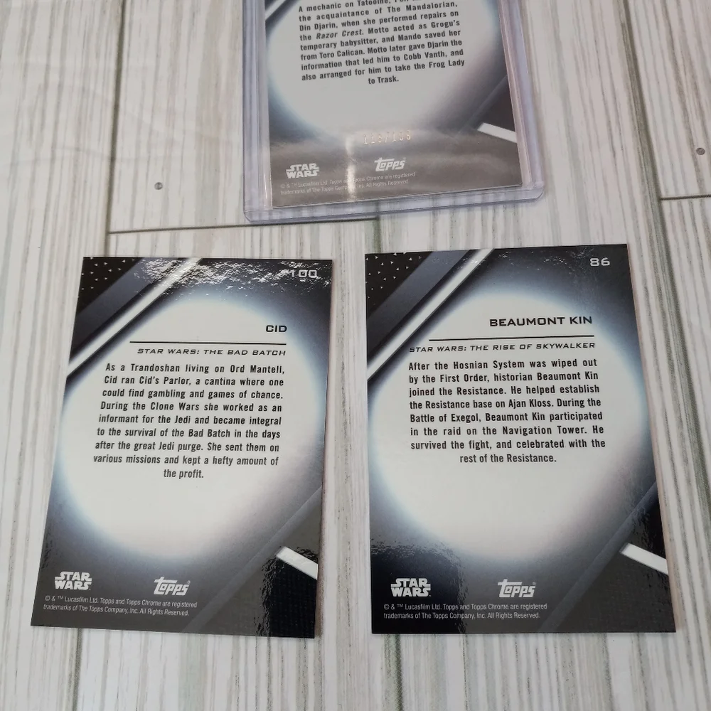 Topps Chrome Black 2022 Star Wars Trading Cards - Picture 6 of 6